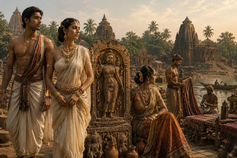 Stone, Silk, and Soil: Deciphering the Lost Wardrobes of Ancient Bengal
