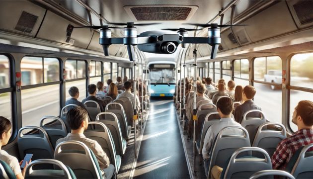 How a Drone Can Fly Steadily Inside a Moving Bus