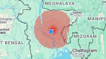 Bangladesh Hit by 5.7 Magnitude Earthquake, Strong Tremors Felt in Dhaka