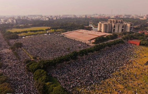 A Nation’s Farewell: Hundreds of Thousands Gather for Osman Hadi’s Funeral in Dhaka